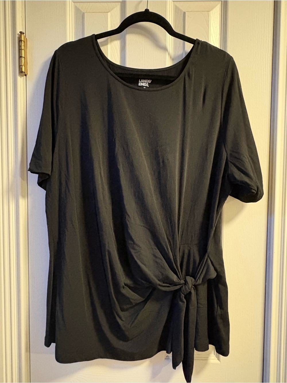 Women's Lightweight Jersey Tie Front Top